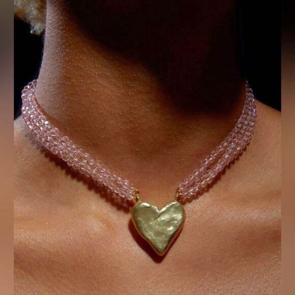 Boho beaded necklace N620 - Picture 1 of 4